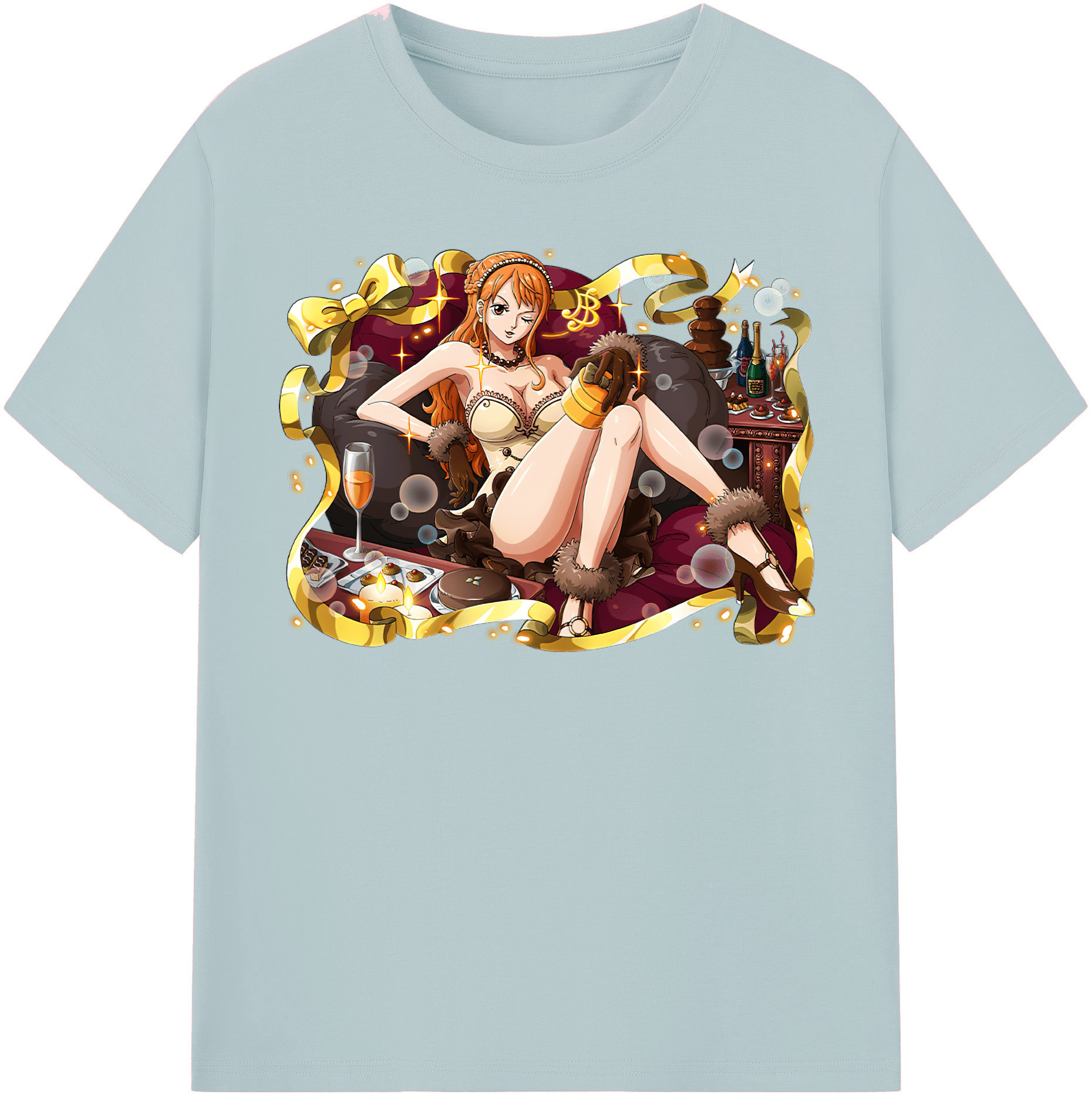 ワンピース ナミ ONE PIECE Nami 綿100％半袖Tシャツ（フロントプリント）